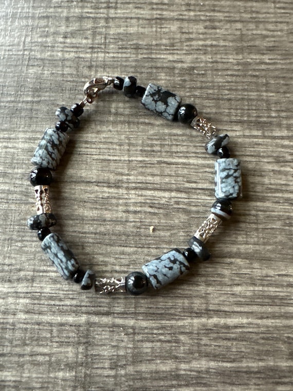 Snowflake Obsidian | Gemstone Bracelet
