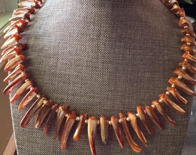 Statement Necklace | Shell Bead Choker Necklace | Choker Style Necklace