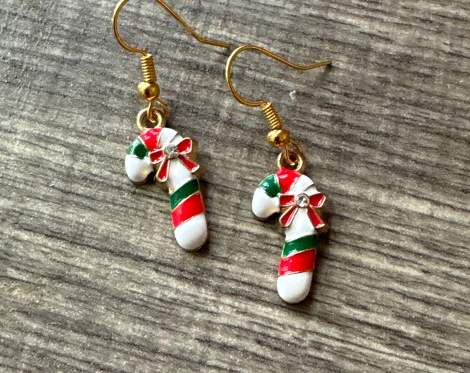 Candy Cane Earrings | Christmas Earrings | Stocking Stuffer