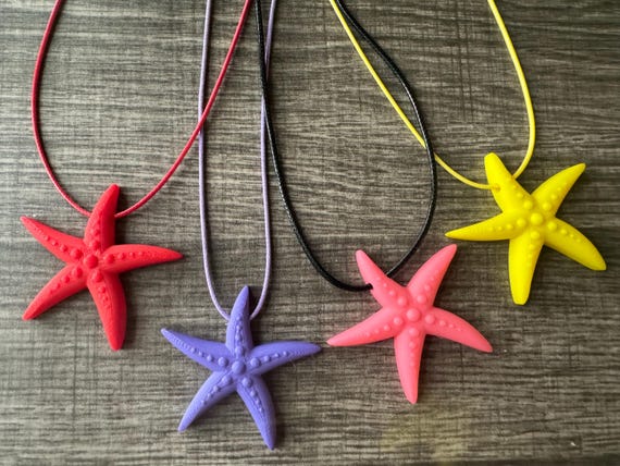 Colorful Starfish | 3D Printed Starfish | Starfish Pendant Necklace