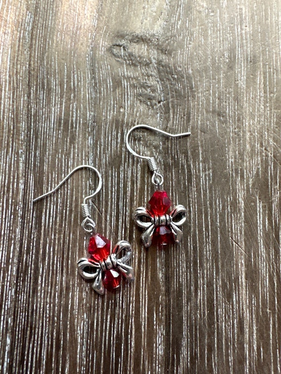Christmas Bow Earrings