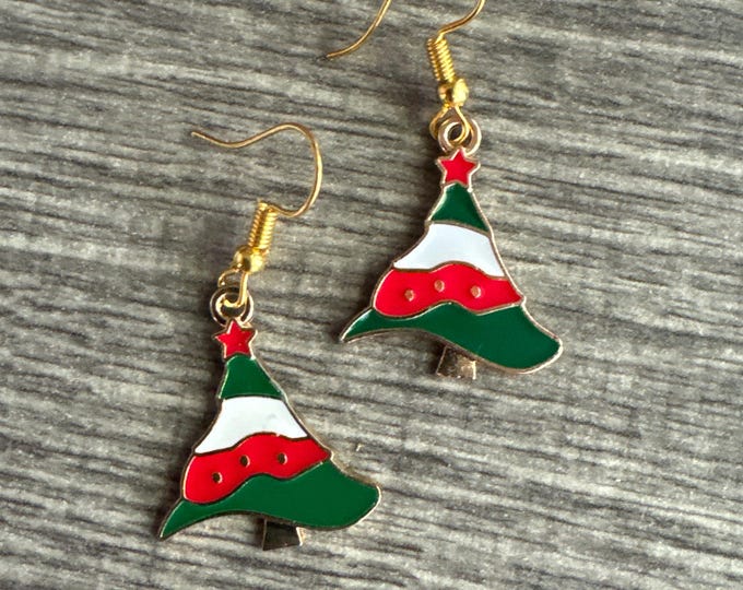 Christmas Tree Earrings | Tree Earrings | Christmas Earrings