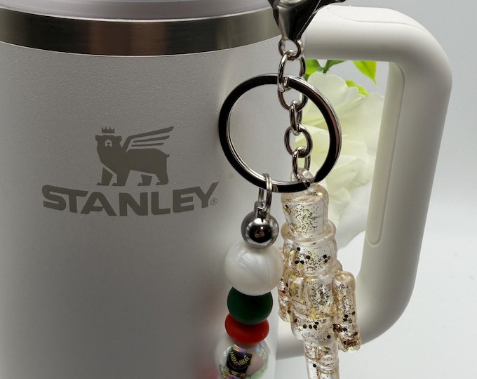 Nutcracker Straw Charm | Stanley Cup Accessories | Christmas Themed Straw Charm