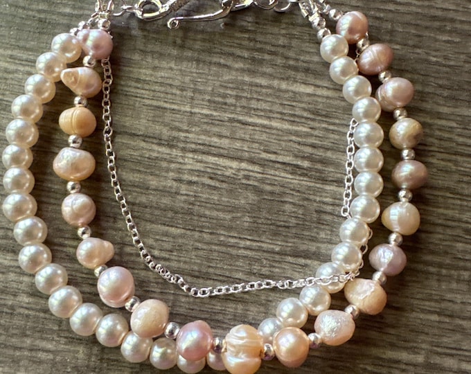 Cultured Pearl Multi-Strand Bracelet