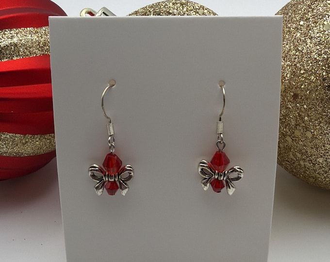 Christmas Bow Earrings | Holiday Earrings | Stocking Stuffers