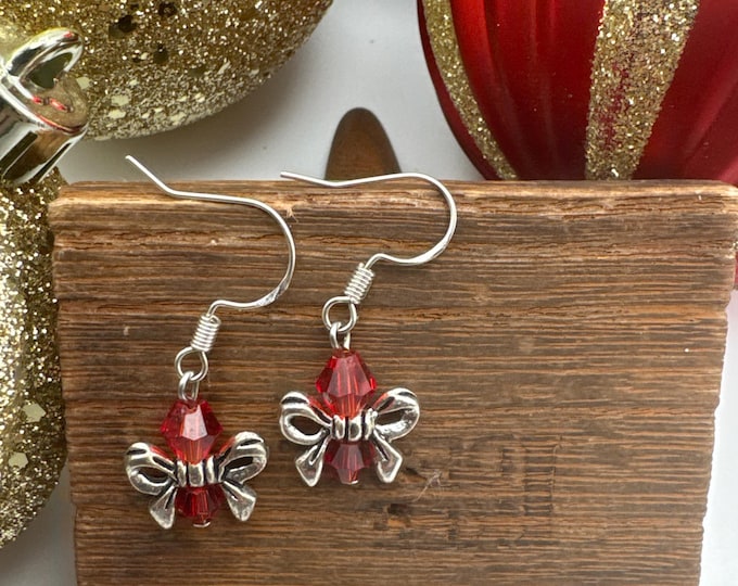 Christmas Bow Earrings