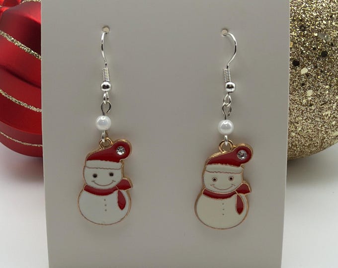Snowman Earrings | Christmas Earrings | Stocking Stuffers