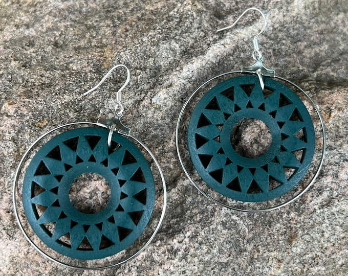 Wood Hoop Earrings | Hoop Earrings