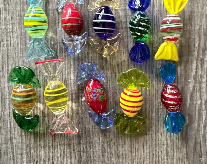 Lampwork Glass Candy | Decorative Candy Display | Candy Bowl Decorations