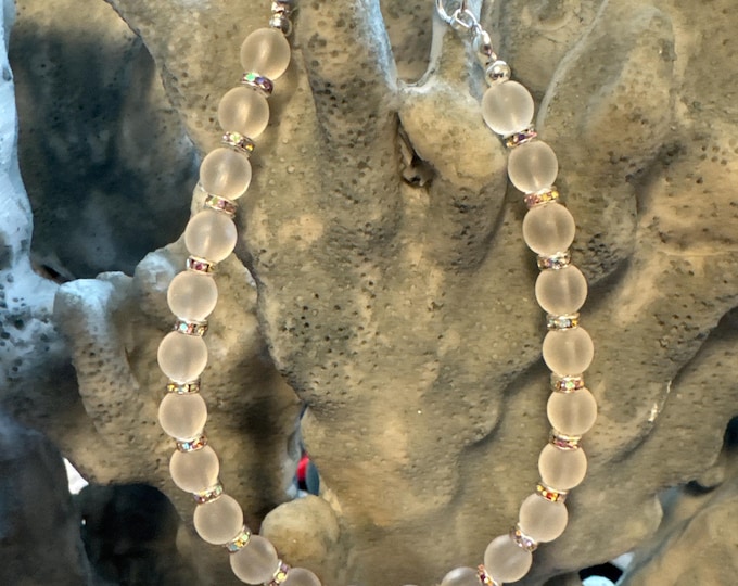 Seaglass Bracelet | White Seaglass Bracelet