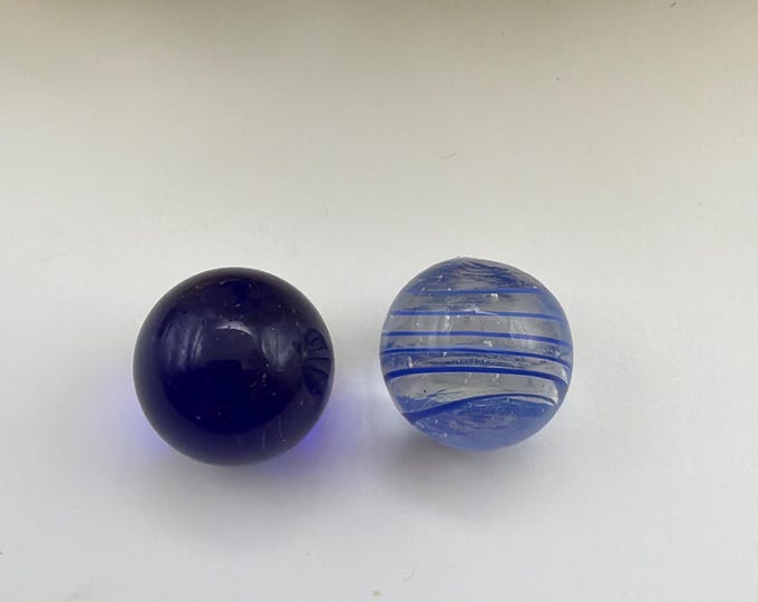 Lampwork Glass Marbles  | 21mm Shooters Marbles | Colorful Lampwork Glass Marbles
