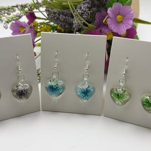 Murano Glass Flower Earrings - Etsy