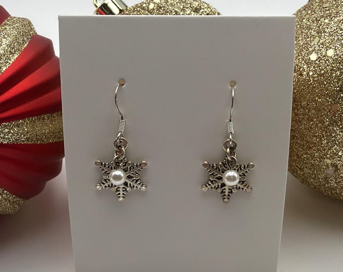 Snowflake Earrings | Christmas Earrings | Stocking Stuffers