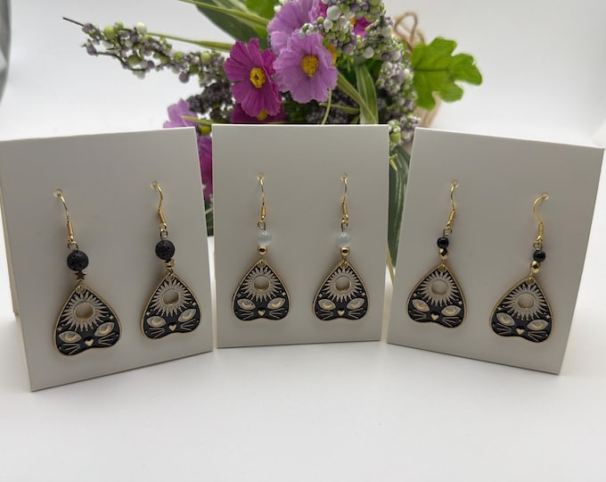 Tarot Earrings | Ouija Earrings | Halloween Earrings | Cat Face Earrings
