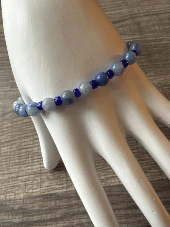 Blue Aventurine Gemstone Bracelet