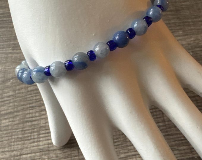 Blue Aventurine Gemstone Bracelet