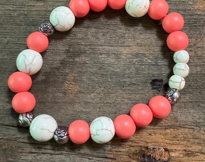 Bad Ass - Morse Code | Stretch Bracelet | Message in a Bracelet | Beaded Bracelet | Quote Bracelet | Howlite