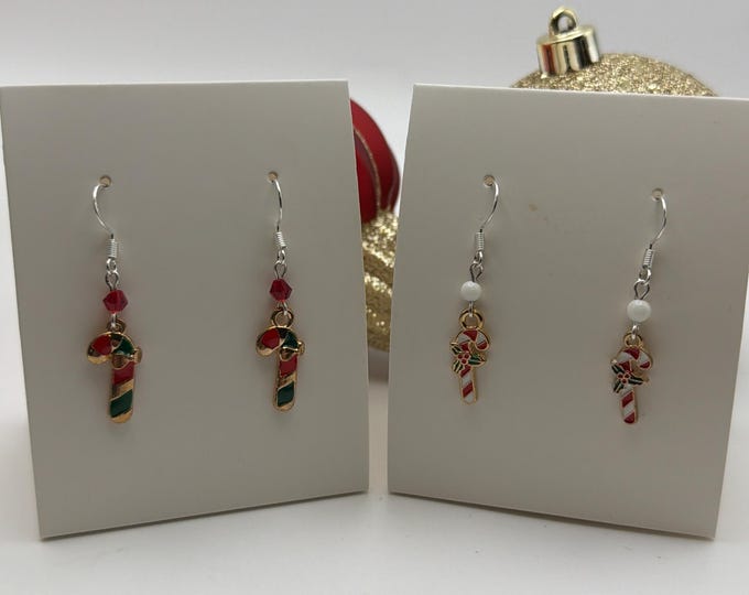 Candy Cane Earrings | Christmas Earrings | Stocking Stuffers