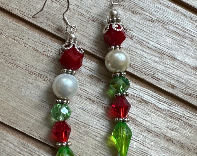 Christmas Ornament Dangle Earrings