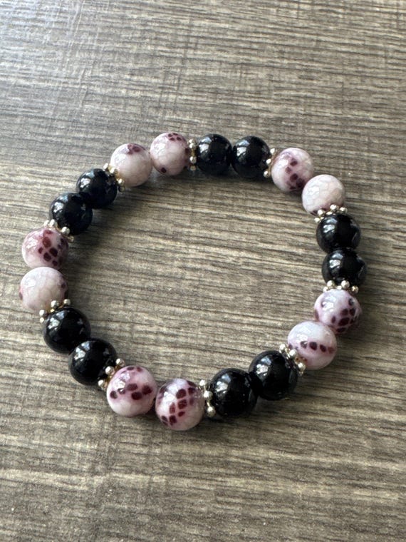 Snake Pattern Beaded Bracelet