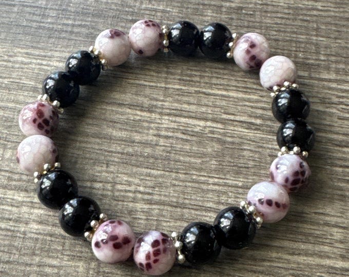 Snake Pattern Beaded Bracelet