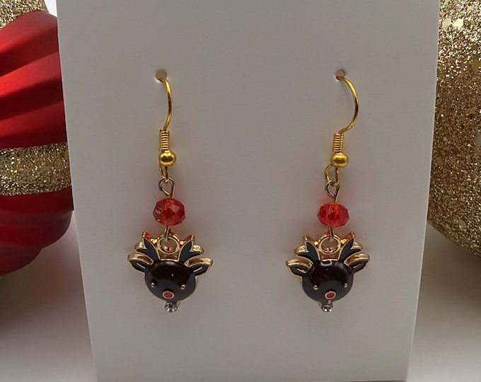 Reindeer Earrings | Christmas Earrings | Stocking Stuffers