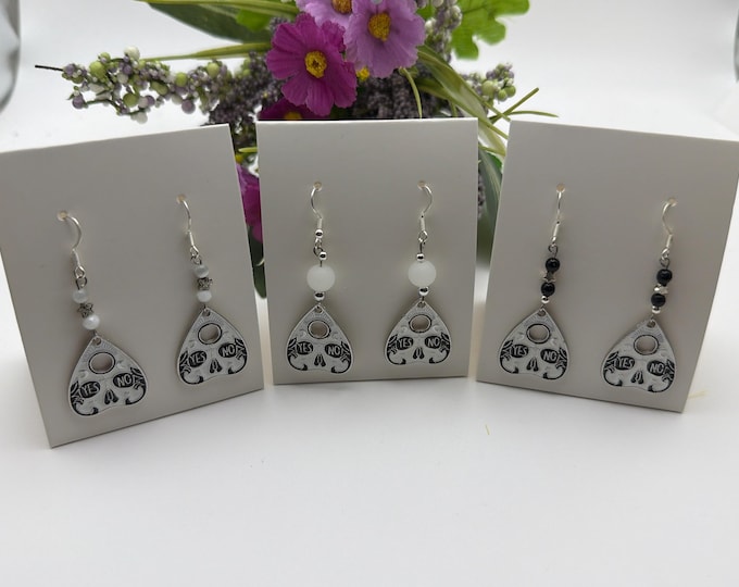 Tarot Earrings | Halloween earrings | Planchette earrings | Ouija earrings |