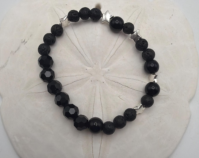 Bad Ass - Morse Code | Stretch Bracelet | Message in a Bracelet | Beaded Bracelet | Quote Bracelet