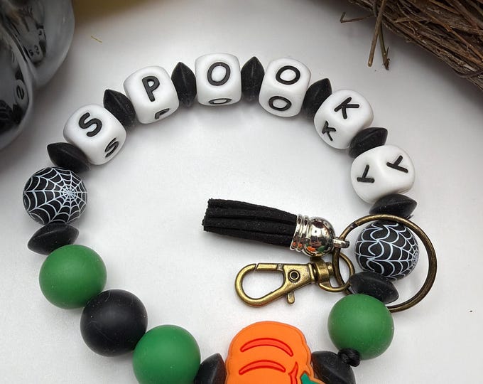 Boo Wristlet/Keychain | Halloween Wristlet | Halloween Key Chain