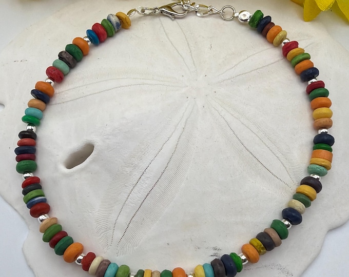 Colorful Bead Anklet | Minimalist Bead Anklet