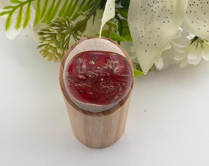 Size 11 * Lampwork Glass Ring | Murano Glass Inspired Glass Ring