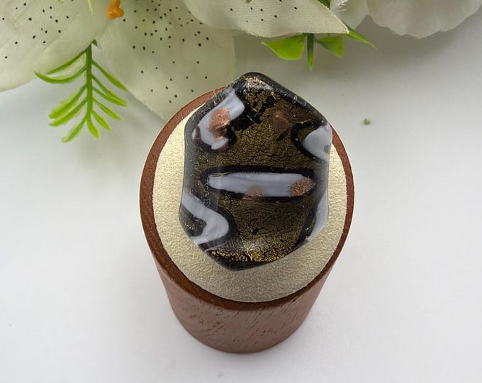 Size 8 - Lampwork Glass Rings | Assorted Glass Rings | Murano Glass Inspired Glass Rings