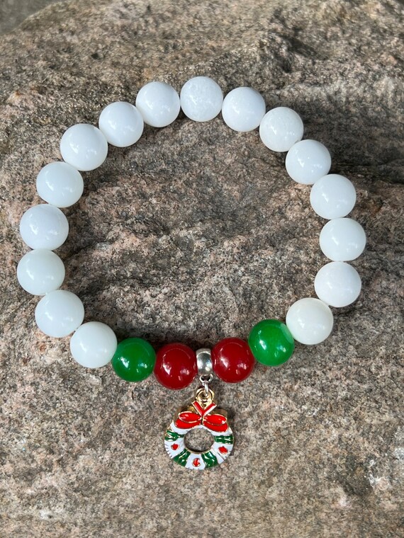 Christmas Wreath Charm Bracelet