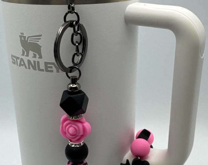 Girly Tumbler Handle Bracelet | Stanley Cup Accessories | Cup Handle Bracelet | Girly Straw Charm/Purse Charm