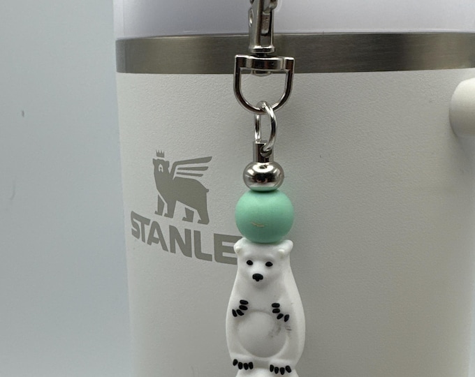 Pink Flamingo Tumbler Handle Bracelet | Stanley Cup Accessories | Cup Handle Bracelet |