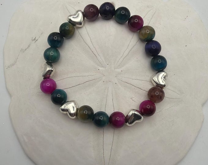 Bad Ass - Morse Code | Stretch Bracelet | Message in a Bracelet | Beaded Bracelet | Quote Bracelet | Tiger eye