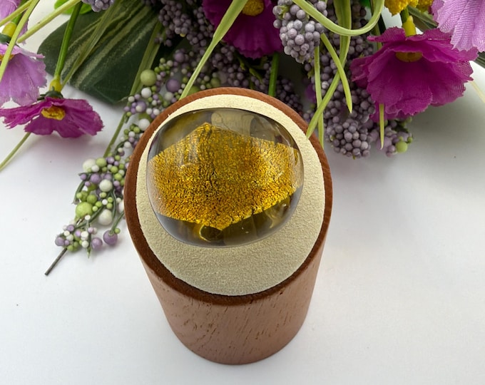 Size 4 1/2 - Lampwork Glass Ring | Assorted Glass Ring - Murano Glass Inspired Glass Ring