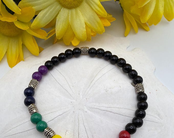 Pride Bracelet | Stretch Bracelet | Rainbow Bracelet