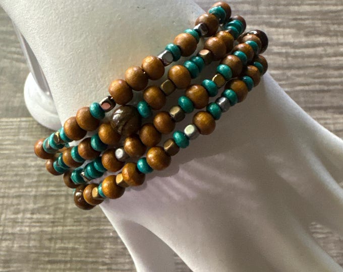 Morse Code Memory Wire Bracelet | Beaded Bracelet | Message in a Bracelet | Support Bracelet |Cancer awareness