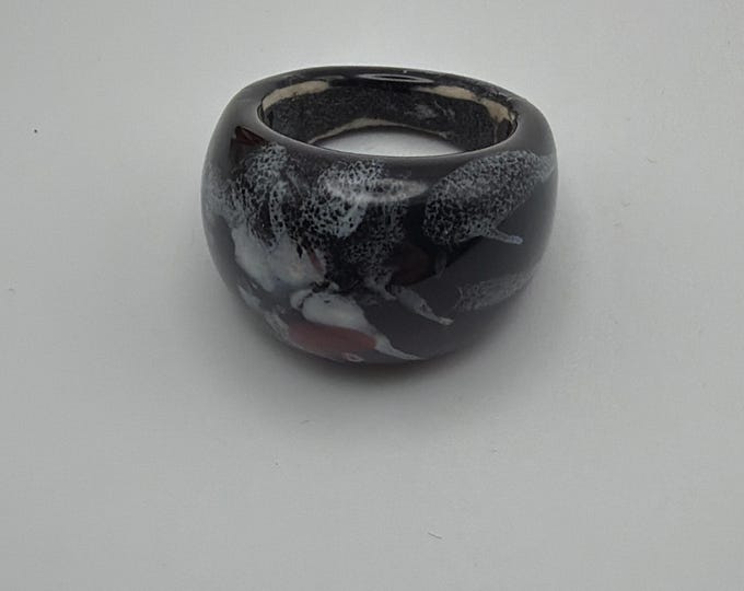 Size 8 - Assorted Glass Rings - Millefiori Glass Rings | Murano Glass Inspired Glass Rings