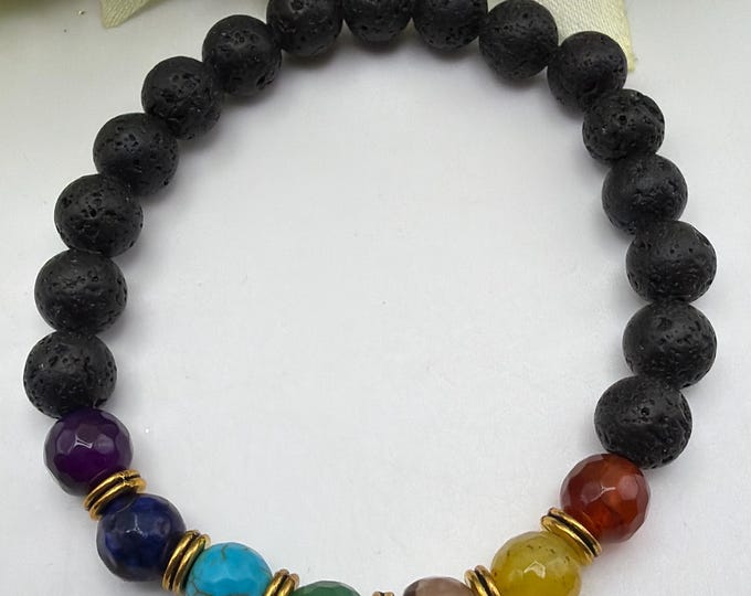 Lava Rock Stretch Bracelet | Stretch Bracelet