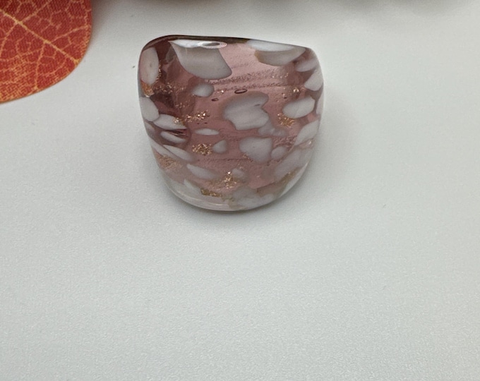 Size 8 - Assorted Glass Rings - Millefiori Glass Rings | Murano Glass Inspired Glass Rings