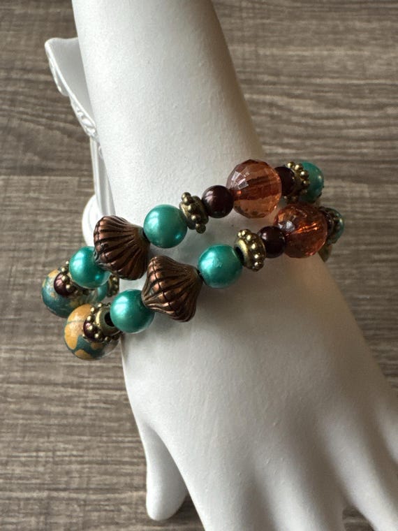 Boho Memory Wire Bracelet