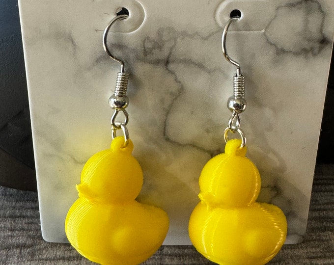 Ducky Earrings | 3D Printed Ducky Earrings | Duck earrings