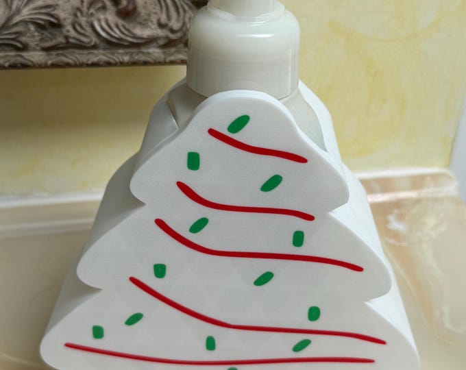 Christmas Tree Soap Holder | Christmas Tree Cake Soap Holder | Holiday Themed 3d Printed Design