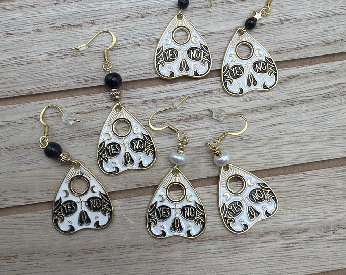 Tarot Earrings | Halloween earrings | Planchette earrings | Ouija earrings |