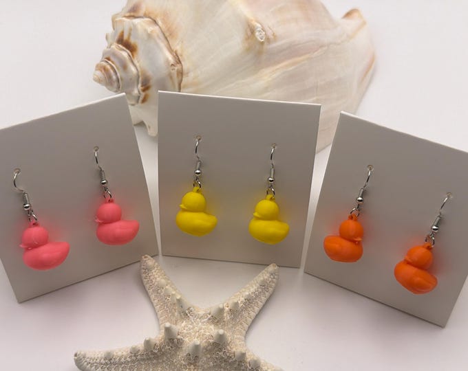 Ducky Earrings | 3D Printed Ducky Earrings | Duck earrings