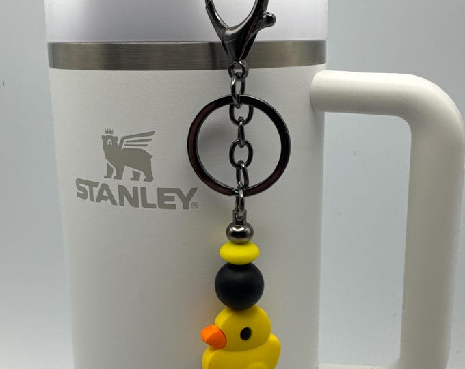 Yellow Duck Straw Charm | Stanley Cup Accessories |  Halloween Straw Charm | Yellow Duck Key Chain/Purse Charm
