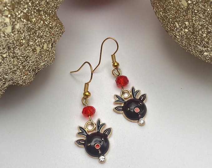 Reindeer Earrings | Christmas Earrings | Stocking Stuffers
