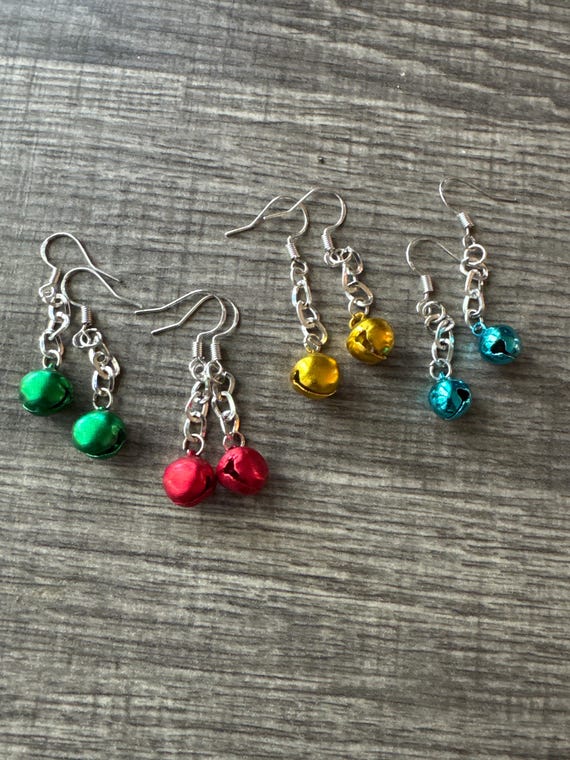 Christmas Bell Earrings | Bell Earrings | Christmas Earrings | Stocking Stuffer